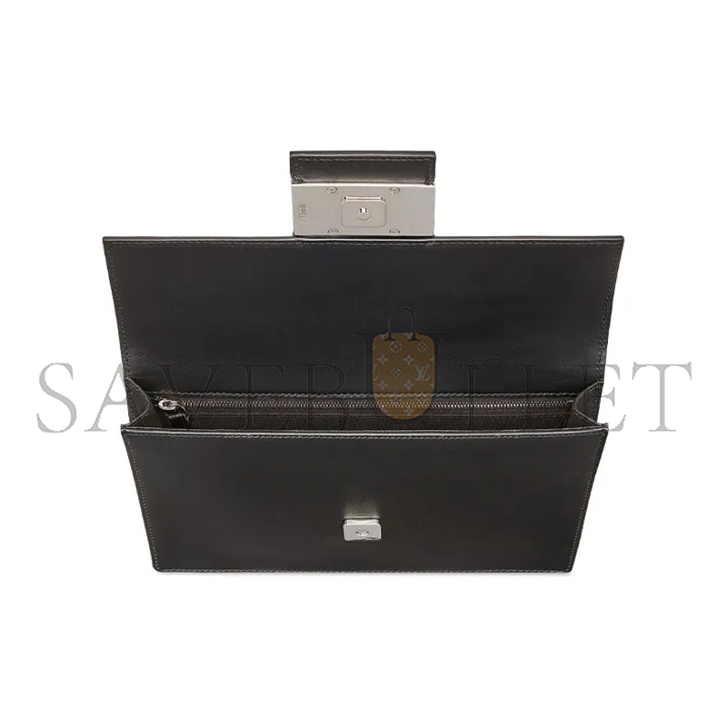 F**di zucca ff baguette black shoulder bag 7va524a9p6f1dzq (23*16*2cm)